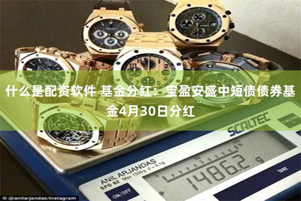 什么是配资软件 基金分红：宝盈安盛中短债债券基金4月30日分红
