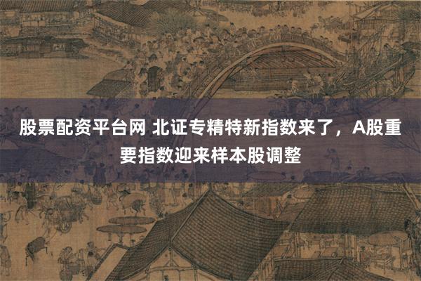 股票配资平台网 北证专精特新指数来了，A股重要指数迎来样本股调整